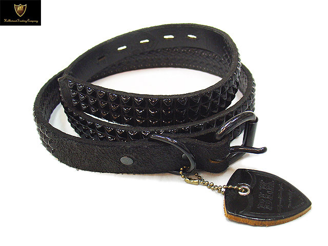 HTC BLACK ベルト #BT001 ROUGH OUT LEATHER 1inch BELT