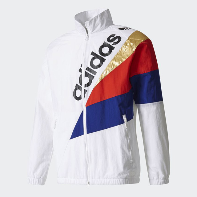 Adidas windbreaker clearance gold